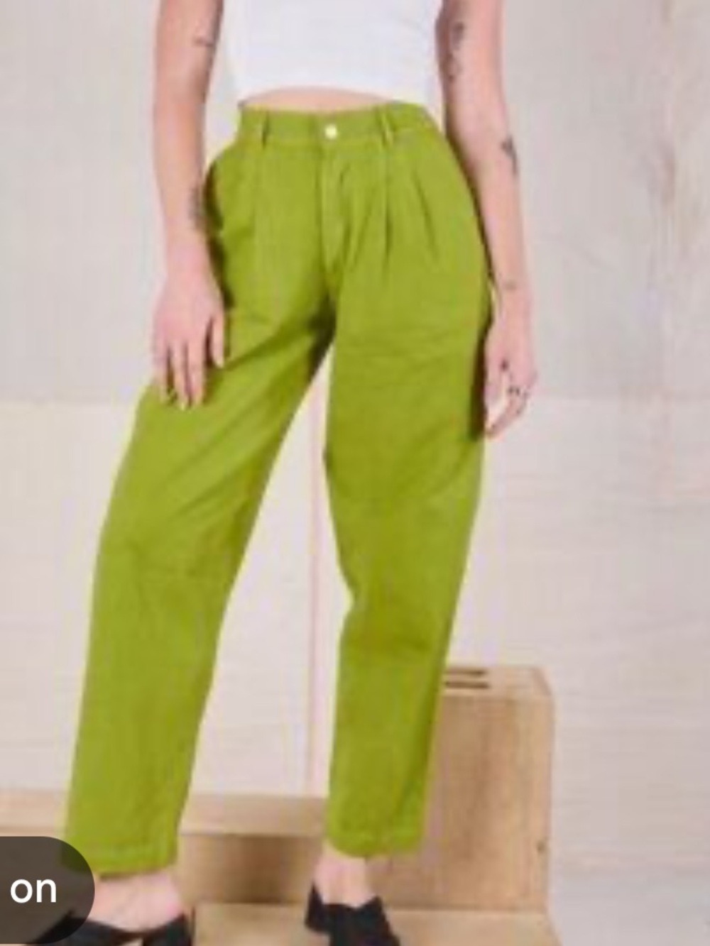 Big Bud Pleated Trousers Pants XS Gross Green